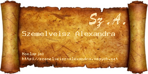 Szemelveisz Alexandra névjegykártya